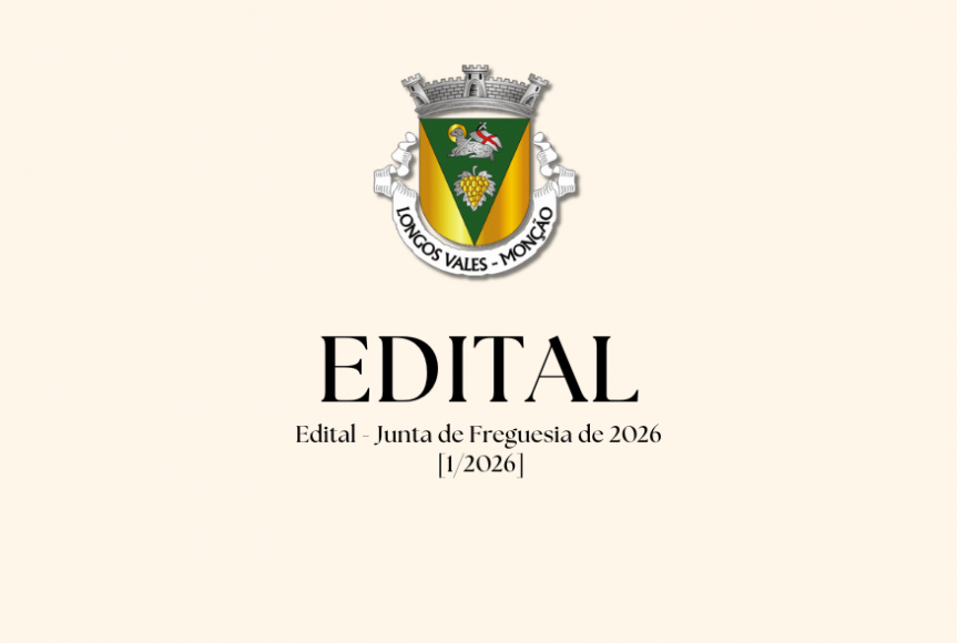 Edital - Junta de Freguesia de 2026 [1/2026]