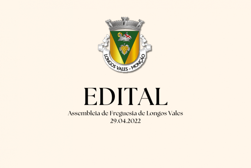 Edital Assembleia de Freguesia de Longos Vales