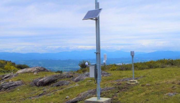Estação Meteorológica instalada em Longos Vales