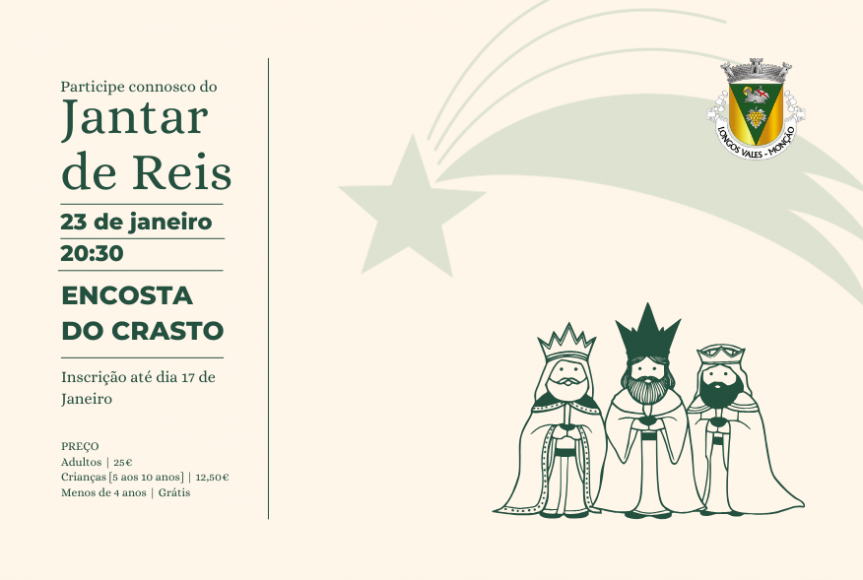 Jantar dos Reis re&uacute;ne a comunidade de Longos Vales