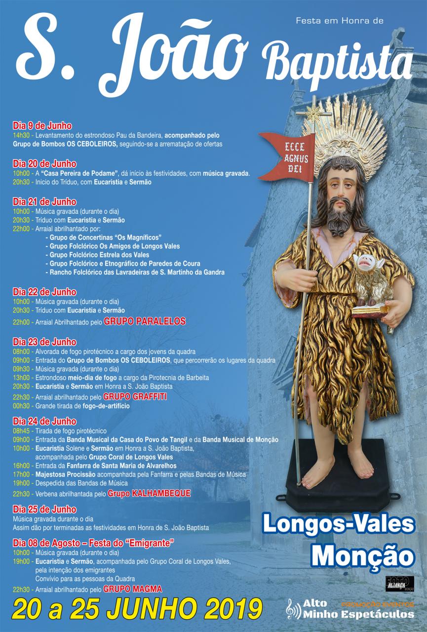 Festa do Padroeiro de Longos Vales, São João Baptista