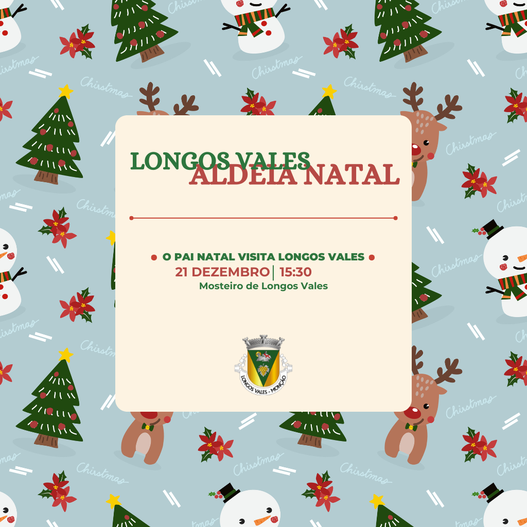 O PAI NATAL VISITA LONGOS VALES