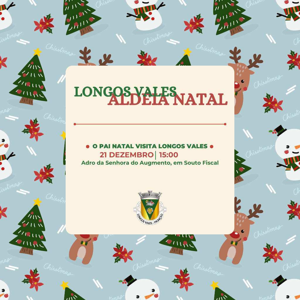 O PAI NATAL VISITA LONGOS VALES